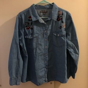 Alexander Jordan Embroidered Button Down